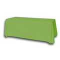 8' Blank Solid Color Polyester Table Throw - Lime